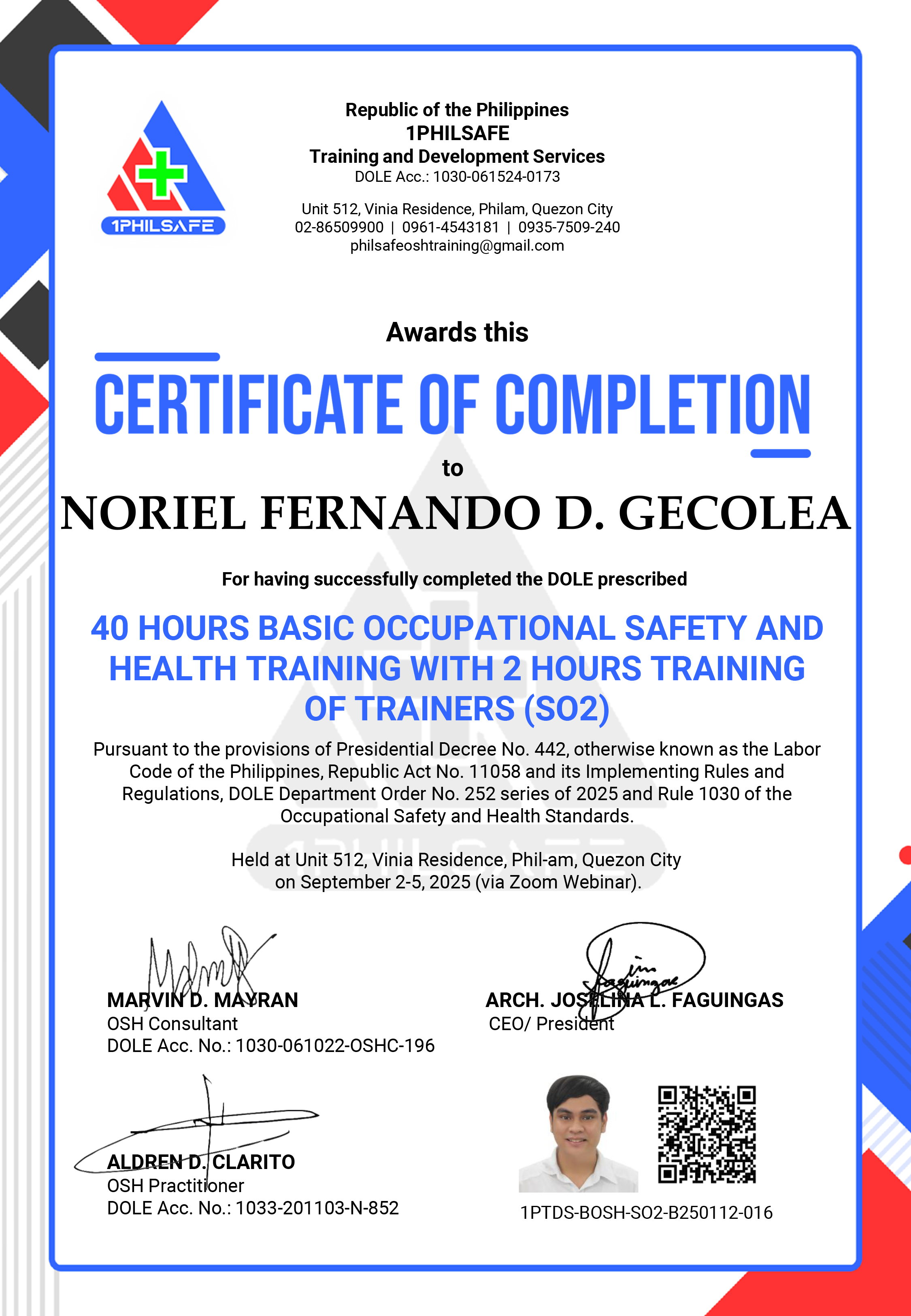 Safety Officer 2
